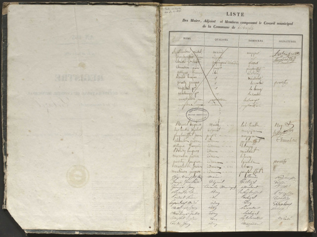 Délibérations du conseil municipal. 23 mai 1838-22 février 1886