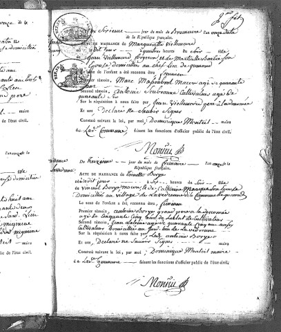 Naissances (1803-1848)