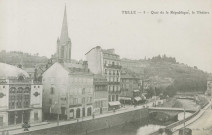 Tulle : "Tulle - 8 - Quai de la République, le théâtre".