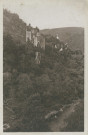 Saint-Geniez-O-Merle : "Environs d'Argentat (Corrèze) - Les ruines des tours de merle, cité seigneuriale du XIIIe siècle".