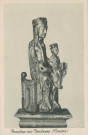Beaulieu-sur-Dordogne : "Beaulieu-sur-Dordogne (Corrèze) - 5359. - Vierge du XIe siècle en argent repoussé, ornée de pierres précieuses (trésor de l'abbaye)".