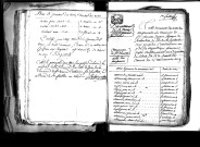 Tables décennales des naissances (1792-1802)