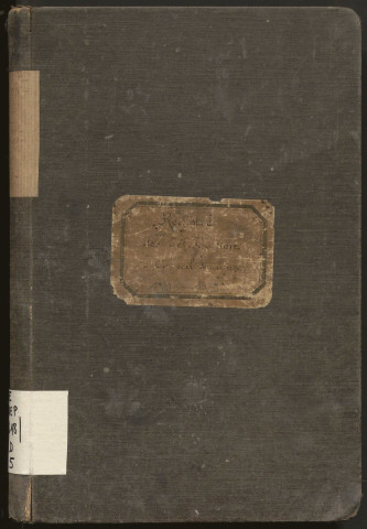 Délibérations du conseil municipal. 21 août 1898-17 mars 1929