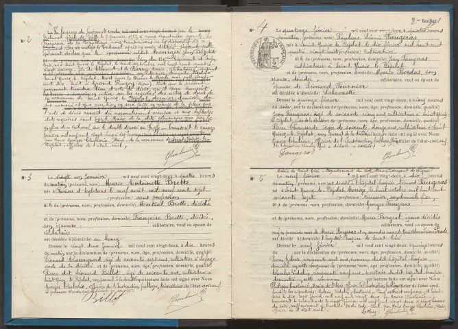 Décès (1922-1932).