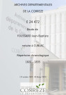 Répertoire chronologique : 13 octobre 1820-28 février 1835