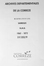 Naissances, mariages, décès (1863-1872)