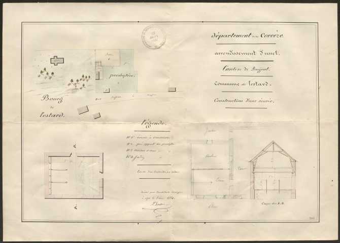 Eglise ; reconstruction du clocher. Presbytère : incendie. Cimetière : établissement au village de La Bussière ; concessions. Monument aux morts. Bâtiments communaux. Mairie.