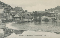 Uzerche : "Corrèze - 7 - Uzerche, la Vézère au pont Turgot".