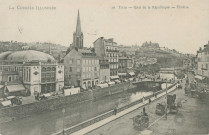 Tulle : "La Corrèze illustrée - 10 Tulle - Quai de la République - Théâtre".