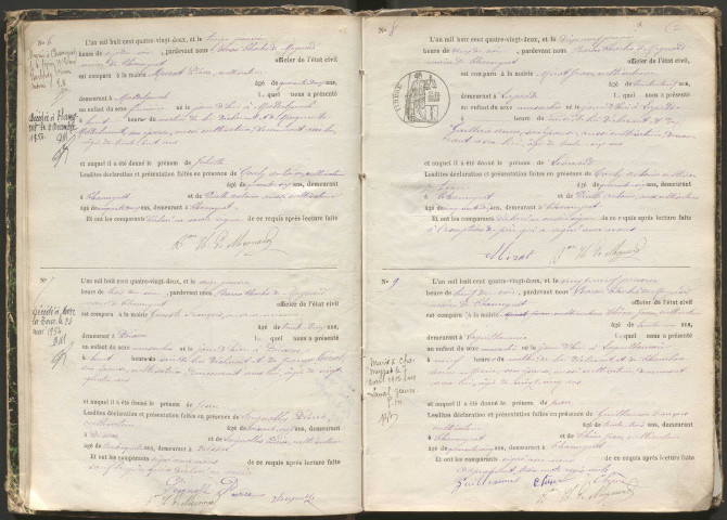 Naissances (1882-1891)