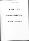 Naissances, mariages, décès (1793-1802)