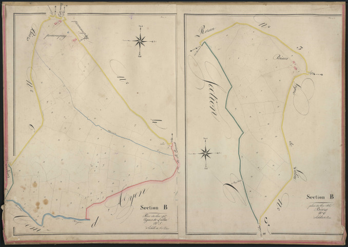 Sections B5-B6 des Vignes de Laleu et de Biars
