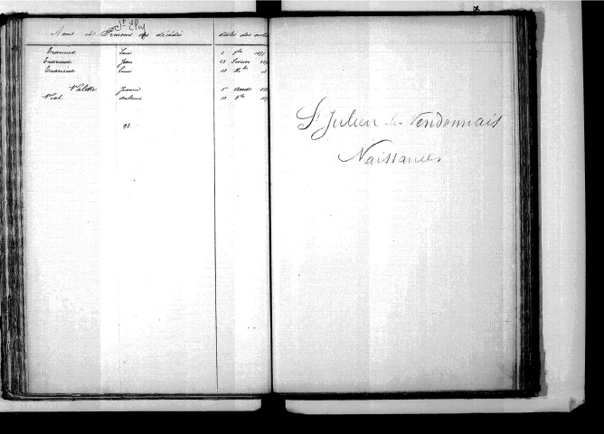 Tables décennales des décès (1873-1882)
