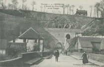 Uzerche : "Corrèze - 4 - Uzerche - L'entrée du pont neuf et les tunnels".