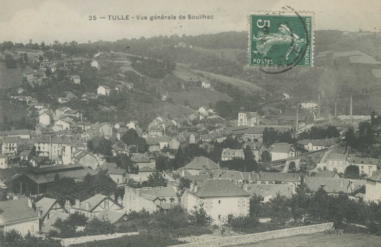 Tulle : "25 - Tulle - Vue générale de Souilhac".