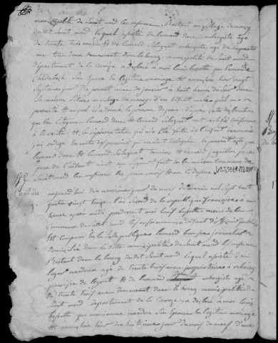 Naissances, mariages, décès (1793-1802)