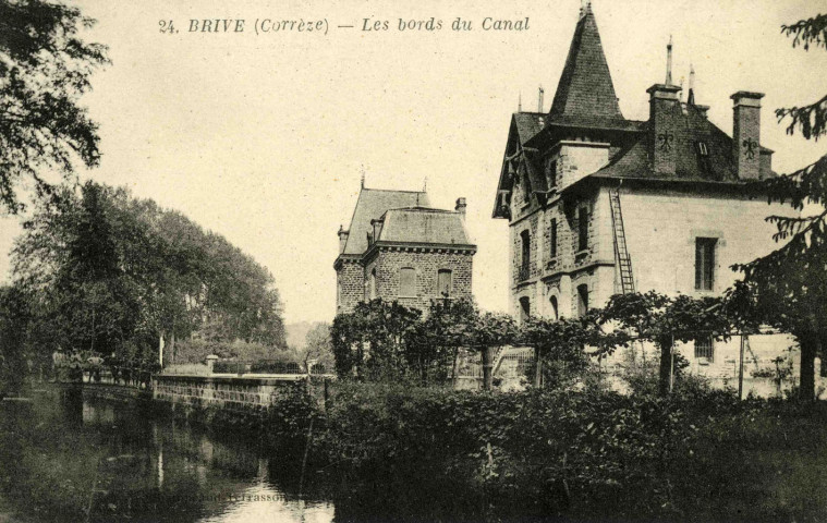 "24. Brive (Corrèze) - Les bords du Canal".