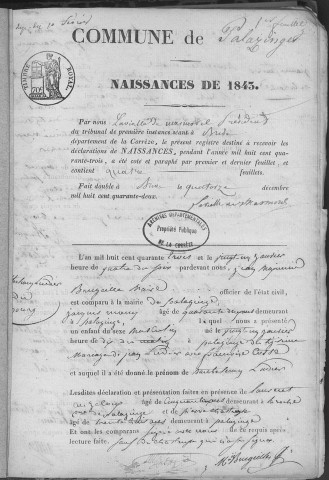 Naissances (1843-1882)