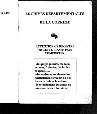 Naissances, mariages, décès (1853-1862)