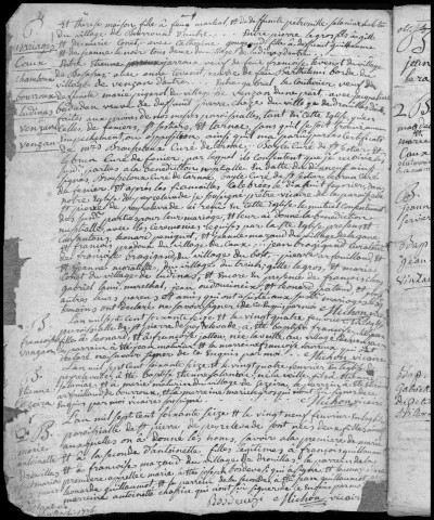 Baptêmes, mariages, sépultures (1776-1792)