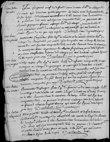 Baptêmes, mariages, sépultures (1753-1773)