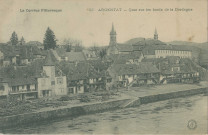Argentat : "La Corrèze pittoresque - 57. Argentat - Quai sur les bords de la Dordogne".