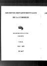Naissances, mariages, décès (1843-1852)