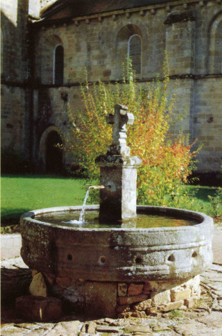 Abbaye Saint-Etienne : la fontaine.
