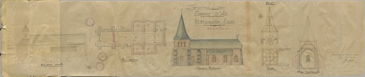 Eglise, presbytère.