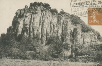 Bort-les-Orgues : "Bort - Les Orgues - Hauteur 100 m., long. 2 km".