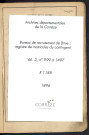 Classe 1896 : matricules 999 à 1497.