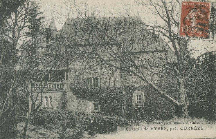 Corrèze : "Château de Vyers, près Corrèze".