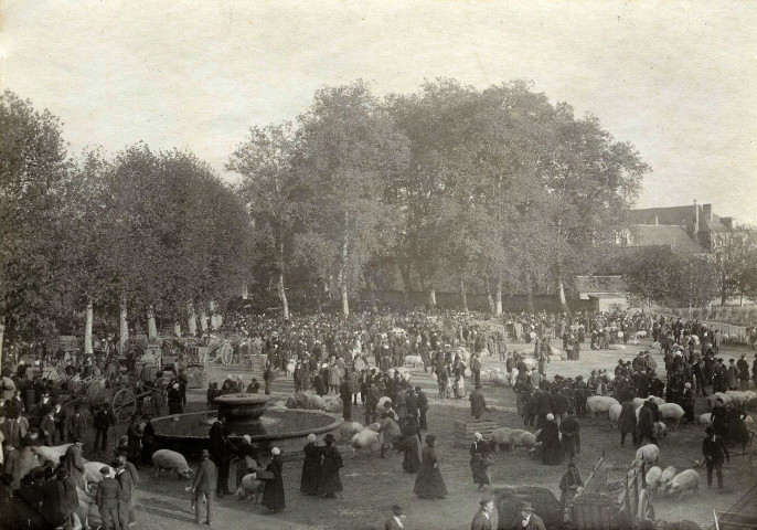 Place Thiers, foire aux cochons.