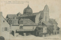 Brive-la-Gaillarde : "320. - Corrèze. - Brive. - L'église St-Martin, l'hôtel-de-ville et le pignon du palais de justice, en 1835".