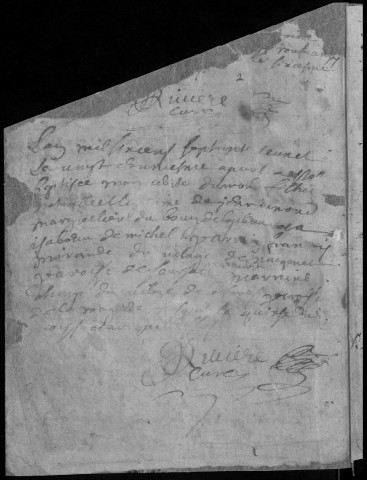 Baptêmes, mariages, sépultures (1672-1725)