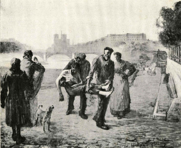"L'épave de la Seine, par G-P Paltz".