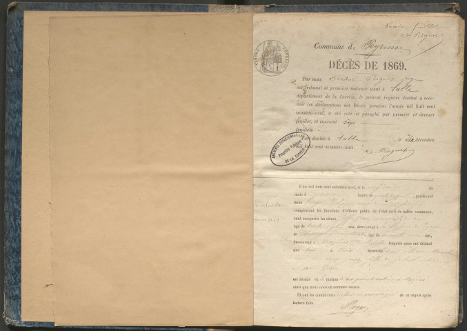 Décès (1869-1881)