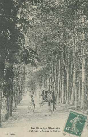 Tarnac : "La Corrèze illustrée - Tarnac. - Avenue du château".