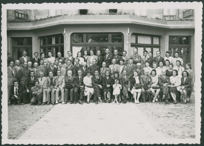 Réception du MLN en l'honneur des déportés à l'hôtel de Bordeaux à Brive.