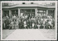 Réception du MLN en l'honneur des déportés à l'hôtel de Bordeaux à Brive.