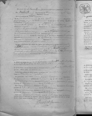 Mariages (1801-1842)