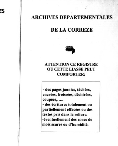 Naissances, mariages, décès (1893-1902)