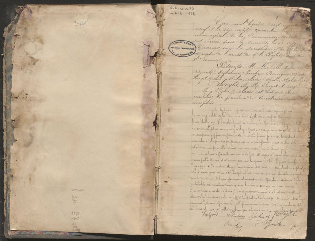 Délibérations du conseil municipal. 17 novembre 1889-26 novembre 1905