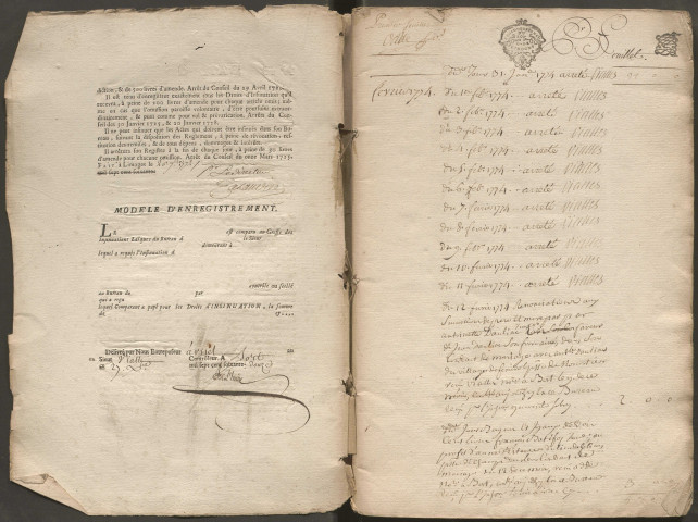 31 janvier 1774-20 avril 1778