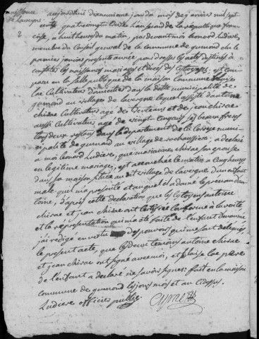 Naissances, mariages, décès (1793-1802)