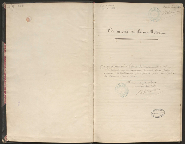 Délibérations du conseil municipal. 25 septembre 1898-1er mai 1912
