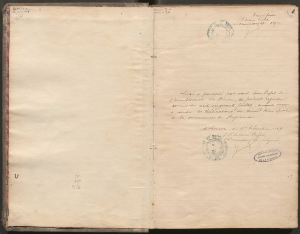 Délibérations du conseil municipal. 10 décembre 1899-19 mai 1912
