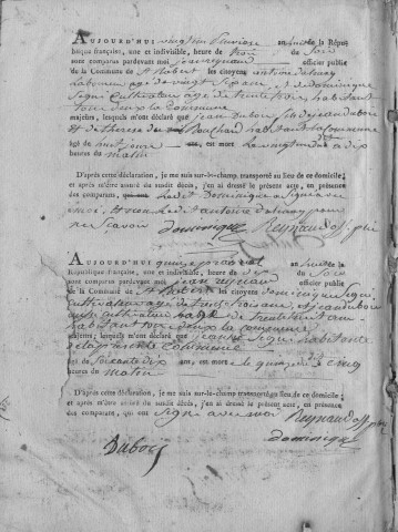Décès (1800-1842)
