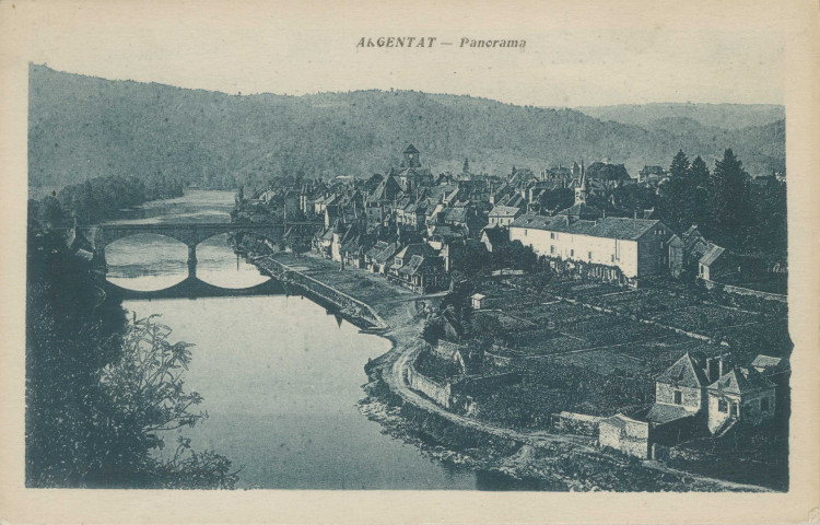 Argentat : " Argentat - Panorama".