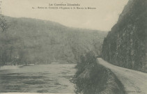 Saint-Martial-Entraygues : "La Corrèze illustrée - 24. - Route en corniche d'Argentat à St-Martin-la-Méanne".